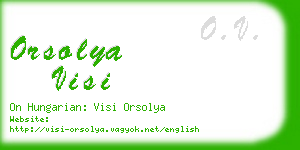 orsolya visi business card